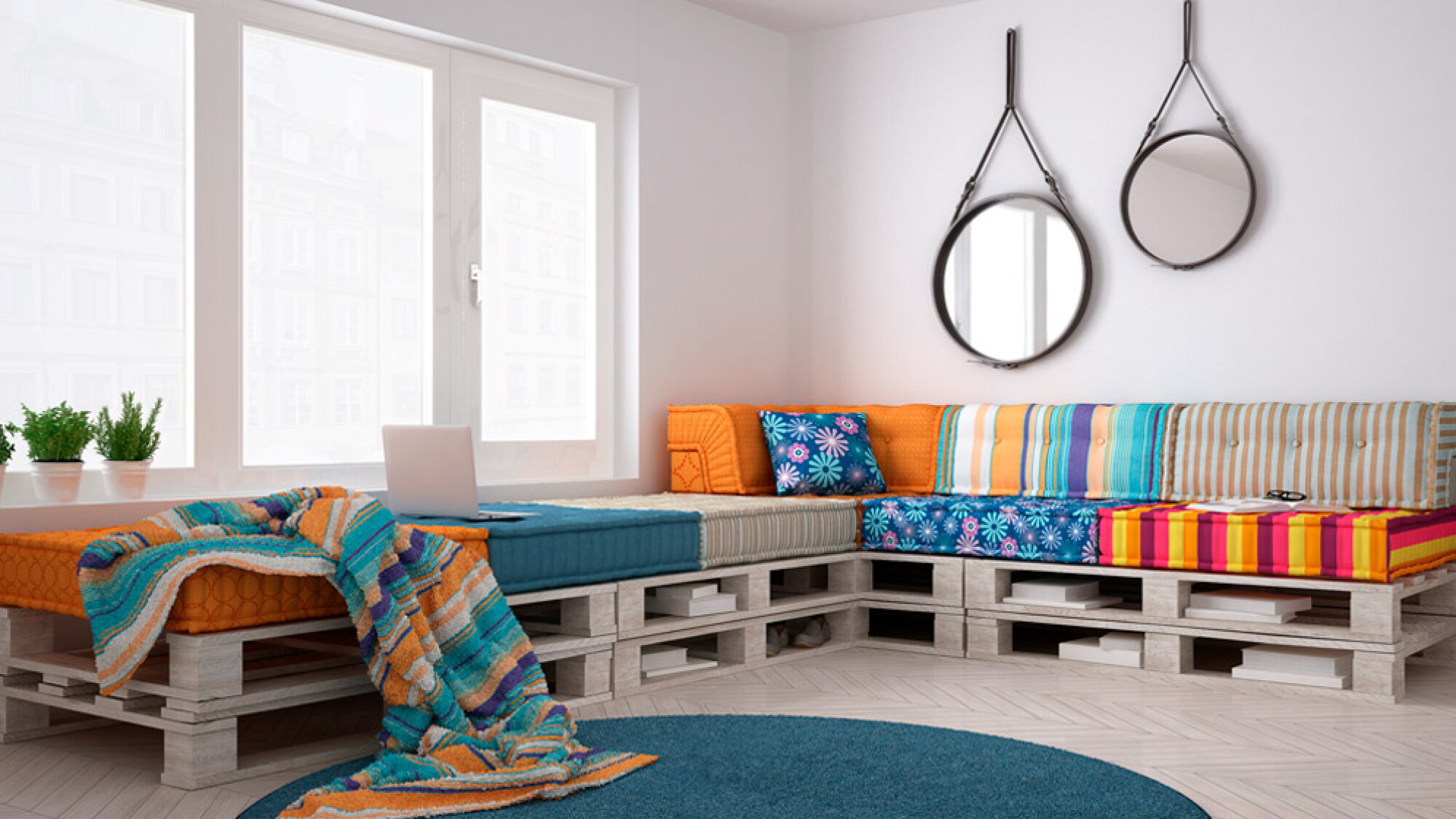 Ideas para usar tarimas en la decoración de tu hogar