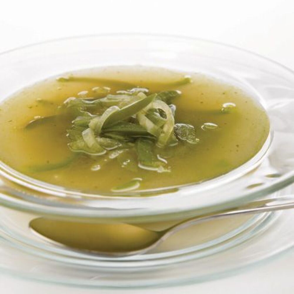 Caldo de pimiento verde