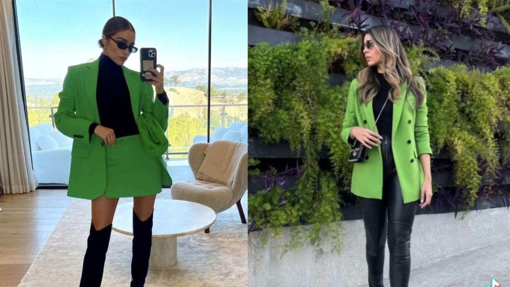 Las 3 ideas de looks en verde que son ideales para la temporada Otoño ...
