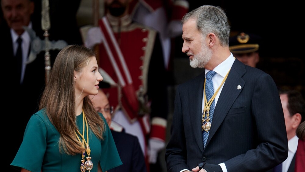 Felipe VI y su hija Leonor