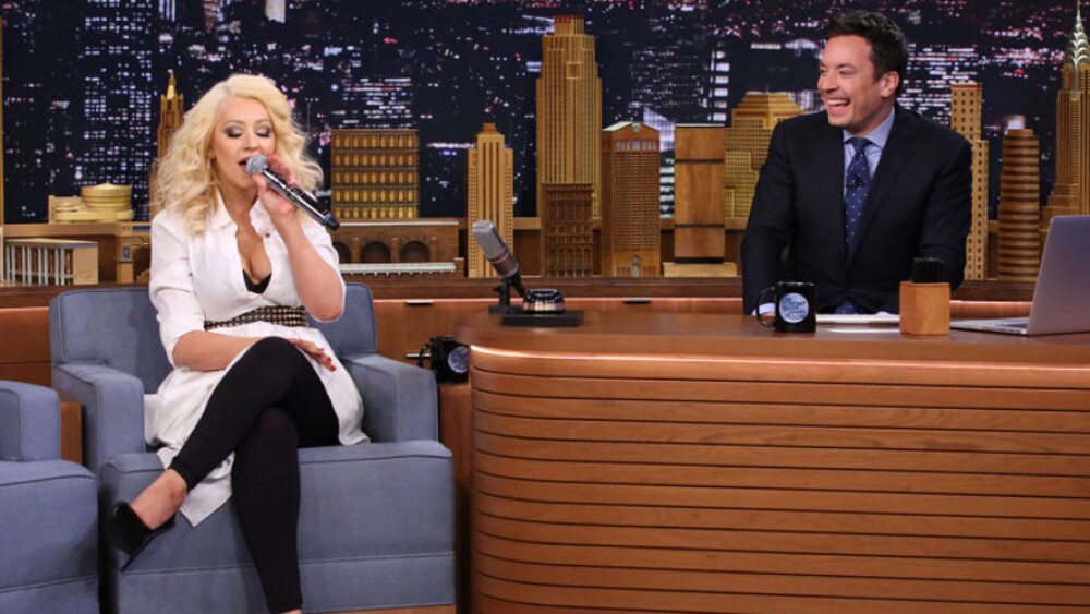 Christina Aguilera demuestra que canta como Britney Spears y otras celebs...