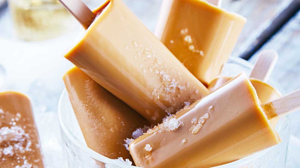 Paletas de tequila con cajeta