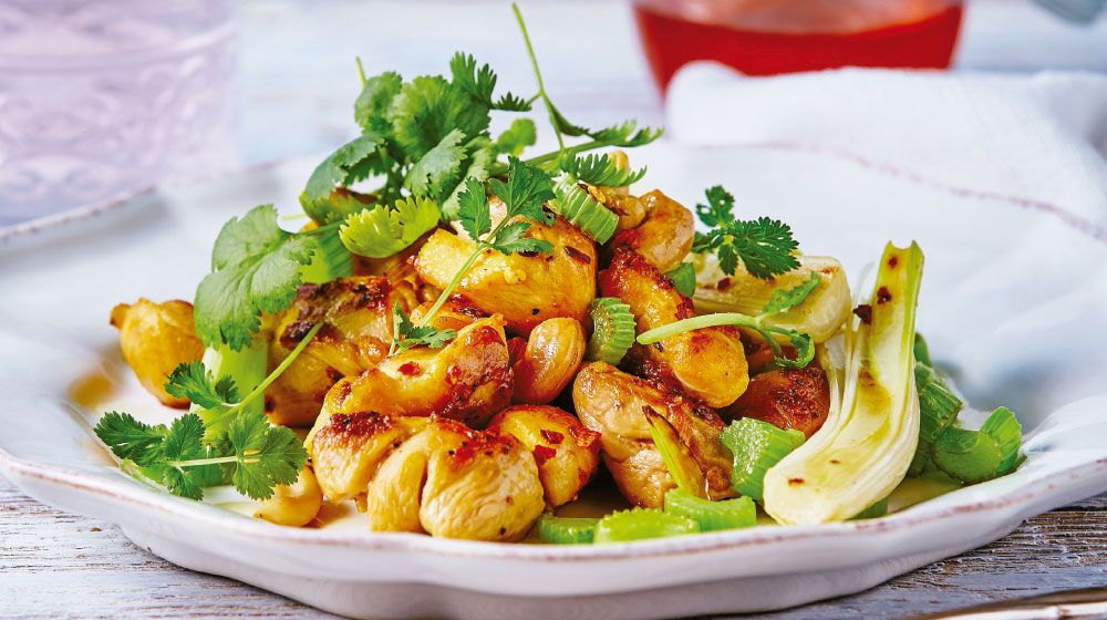 Receta de Pollo con chile de árbol