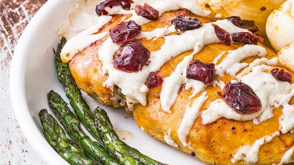 Pollo en salsa de avena
