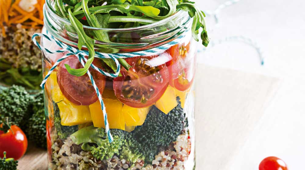 Ensalada dulce con quinoa